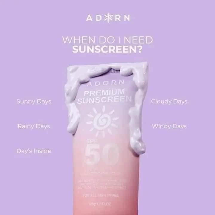 Adorn by.Calmskin Premium Sunscreen Spf50 -50g