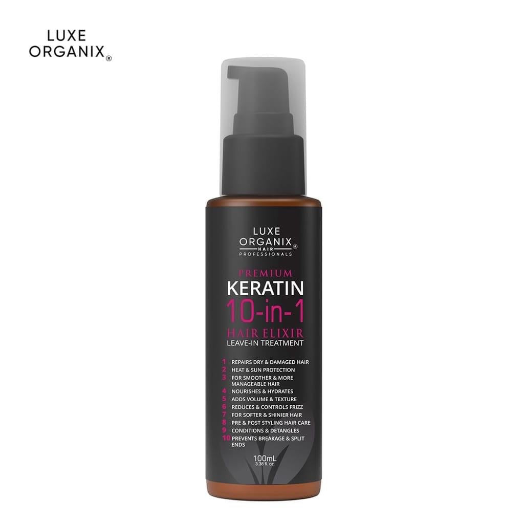 Luxe Organix Premium Keratin 10in1 Hair Elixir (Leave-in Conditioner) 100ml