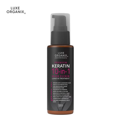 Luxe Organix Premium Keratin 10in1 Hair Elixir (Leave-in Conditioner) 100ml