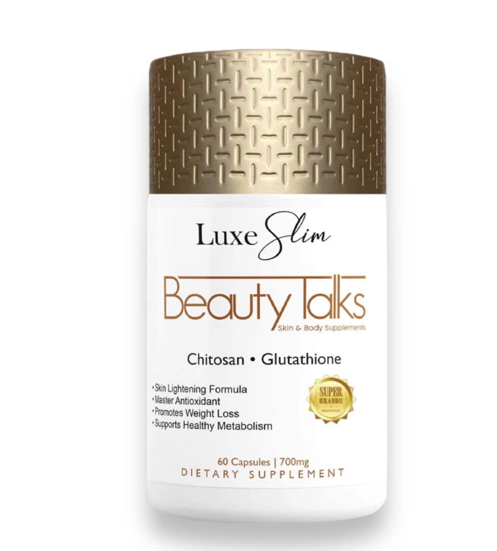 Luxe Slim - Beauty Talks Skin and Body Supplements Chitosan Glutathione 60 caps