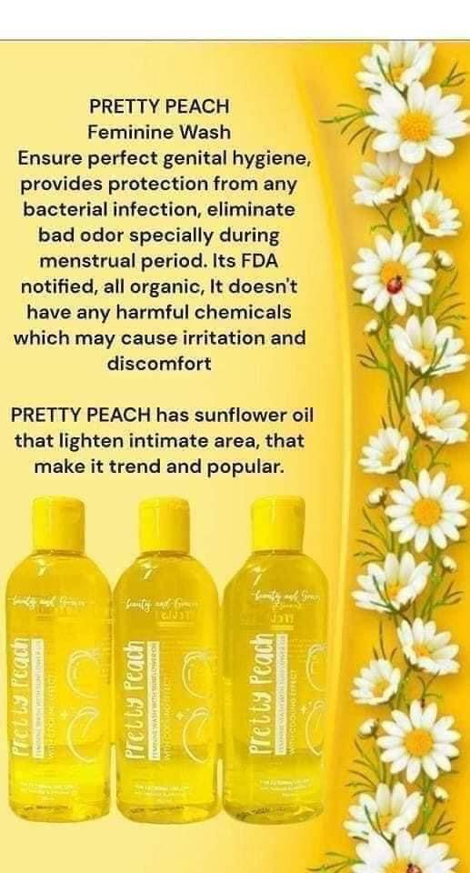 Beauty & Graces - Pretty Peach Feminine Wash With Sunflower oil 150ml