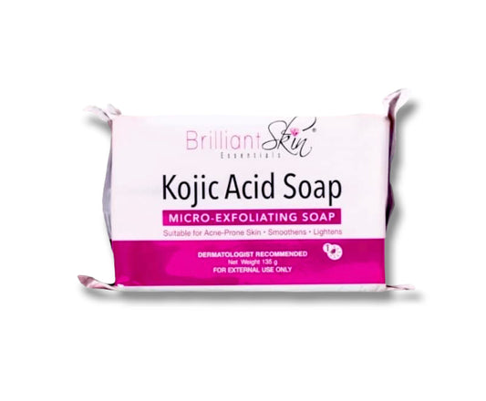 Brilliant Skin Essentials- Kojic Acid Soap-135g ( Micro Exfoliating Soap)