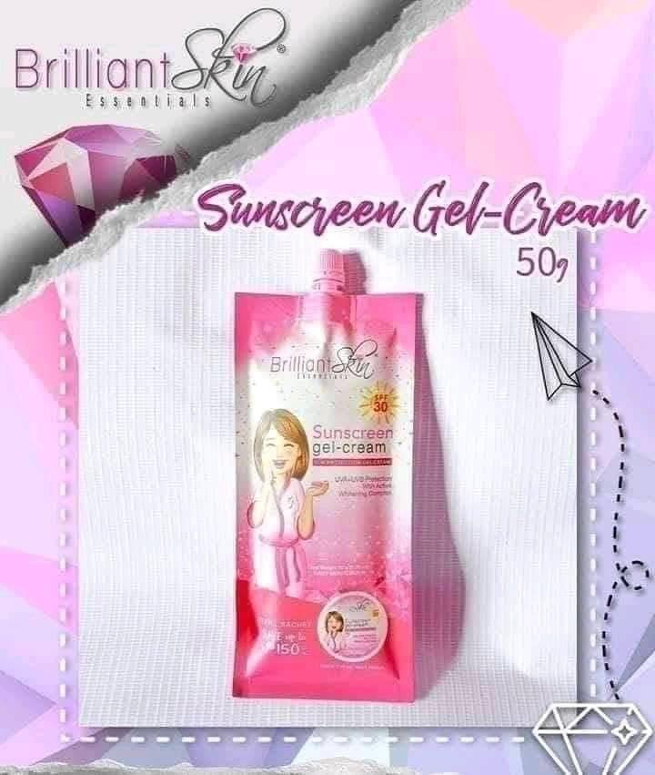 Brilliants skin essentials~Sunscreen Gel/Cream 50g - Shop Essential Skin Care Products online | Natural Organic skin care products | ROSYSKIN ESSENTIALS LLC