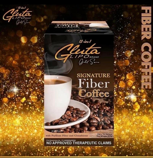 Glutalipo Signature Fiber Coffee (Gold Series) - Shop Essential Skin Care Products online | Natural Organic skin care products | ROSYSKIN ESSENTIALS LLC