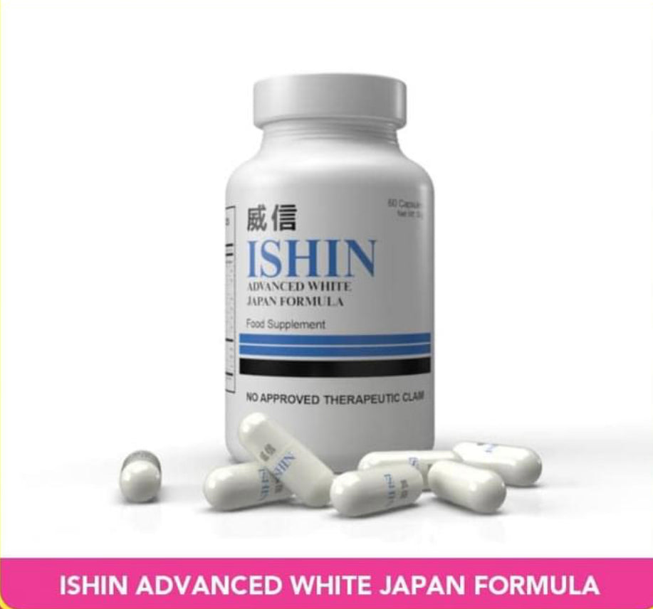 ISHIN GLUTATHIONE  ADVANCED WHITE JAPAN FORMULA 60CAPS/BTL - Shop Essential Skin Care Products online | Natural Organic skin care products | ROSYSKIN ESSENTIALS LLC