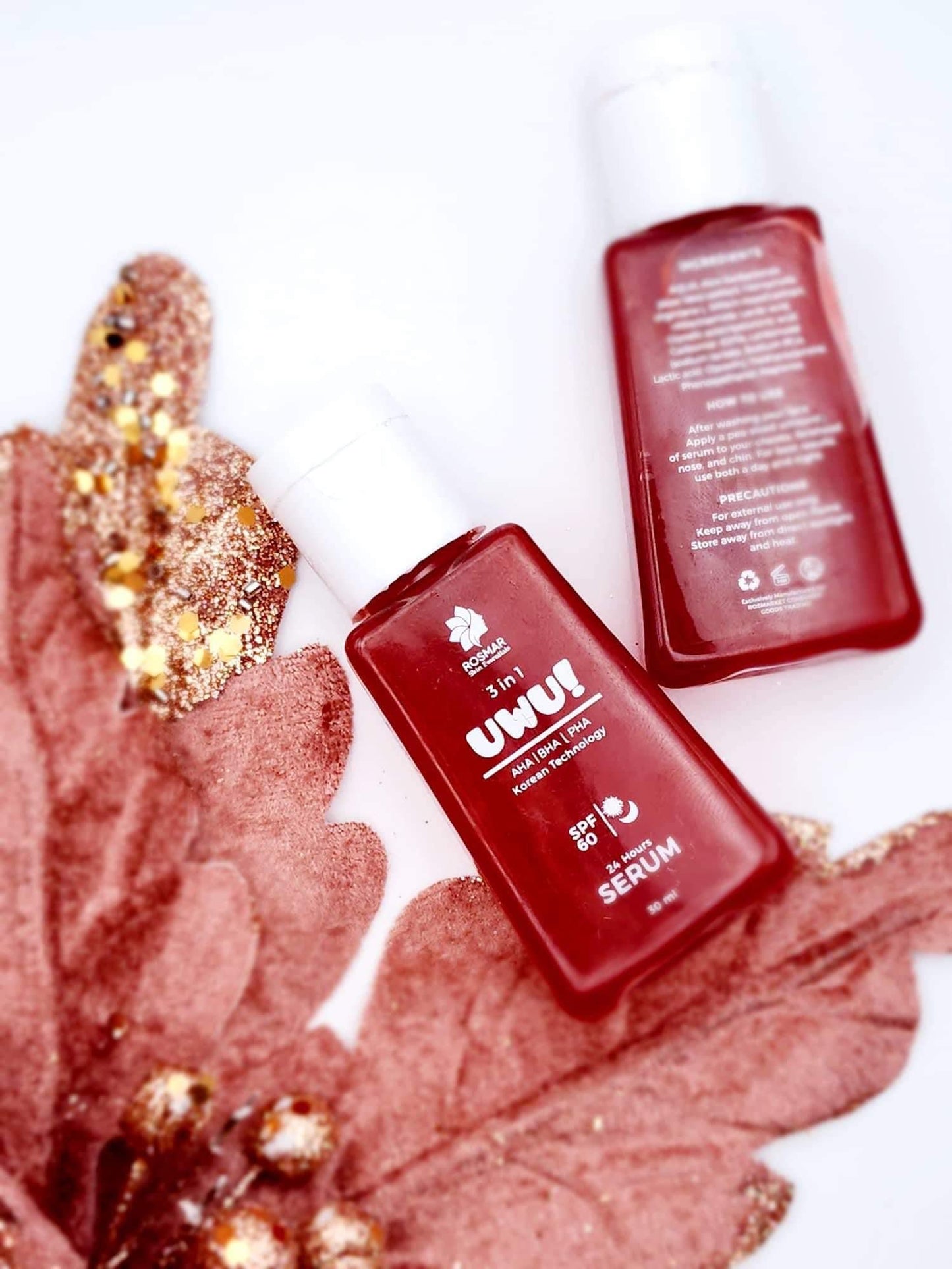 Rosmar-  3in1 UWU 24 Hours Serum W/SPF60 (AHA. BHA. PHA) -30ml