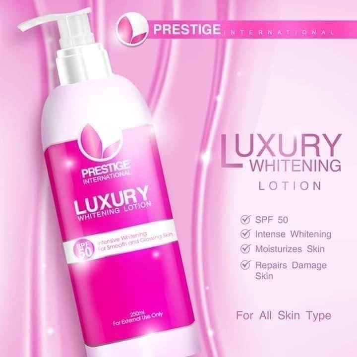 Prestige Luxury Whitening Lotion SPF50 - Shop Essential Skin Care Products online | Natural Organic skin care products | ROSYSKIN ESSENTIALS LLC