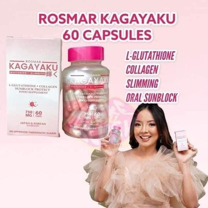 Rosmar Kagayaku - Whitening Slimming Food Supplement -60 Capsul