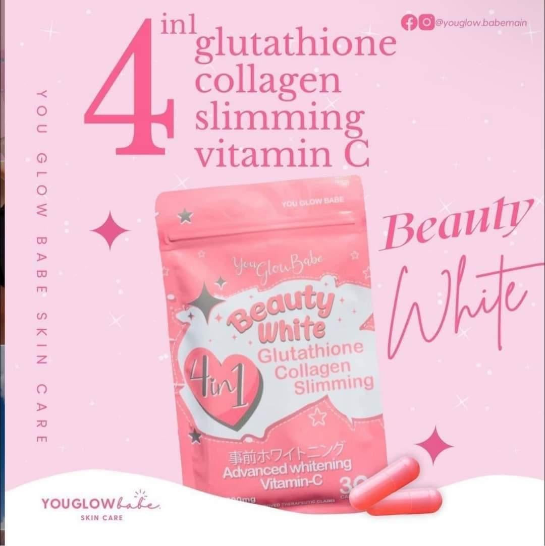 You glow babe Beauty White - Glutathione Collagen Slimming 30Caps