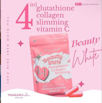 You glow babe Beauty White - Glutathione Collagen Slimming 30Caps