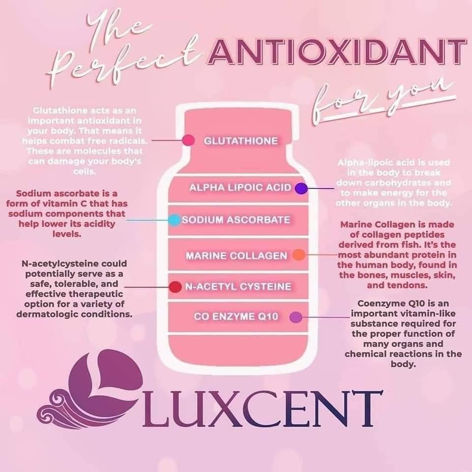 luxcent Glutathione - Shop Essential Skin Care Products online | Natural Organic skin care products | ROSYSKIN ESSENTIALS LLC