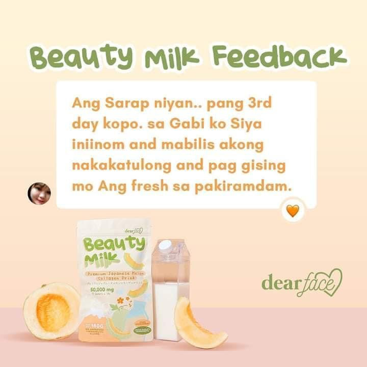 Dear face Beauty Milk Premium Japanese Melon Collagen Drink 50.000mg