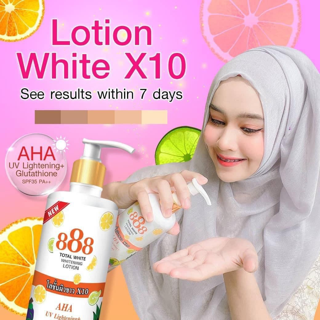 888 Total Whitening AHA UV lightening+ Glutathione SPF35 PA+++