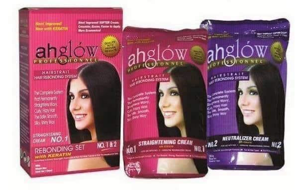 Ahglow Hair Rebonding set 165g/ Single used - Shop Essential Skin Care Products online | Natural Organic skin care products | ROSYSKIN ESSENTIALS LLC