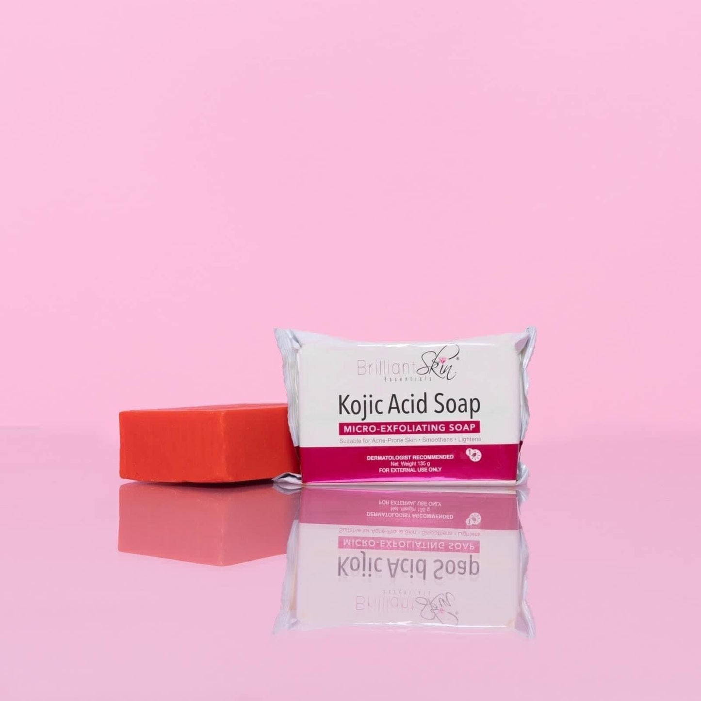 Brilliant Skin Essentials- Kojic Acid Soap-135g ( Micro Exfoliating Soap)