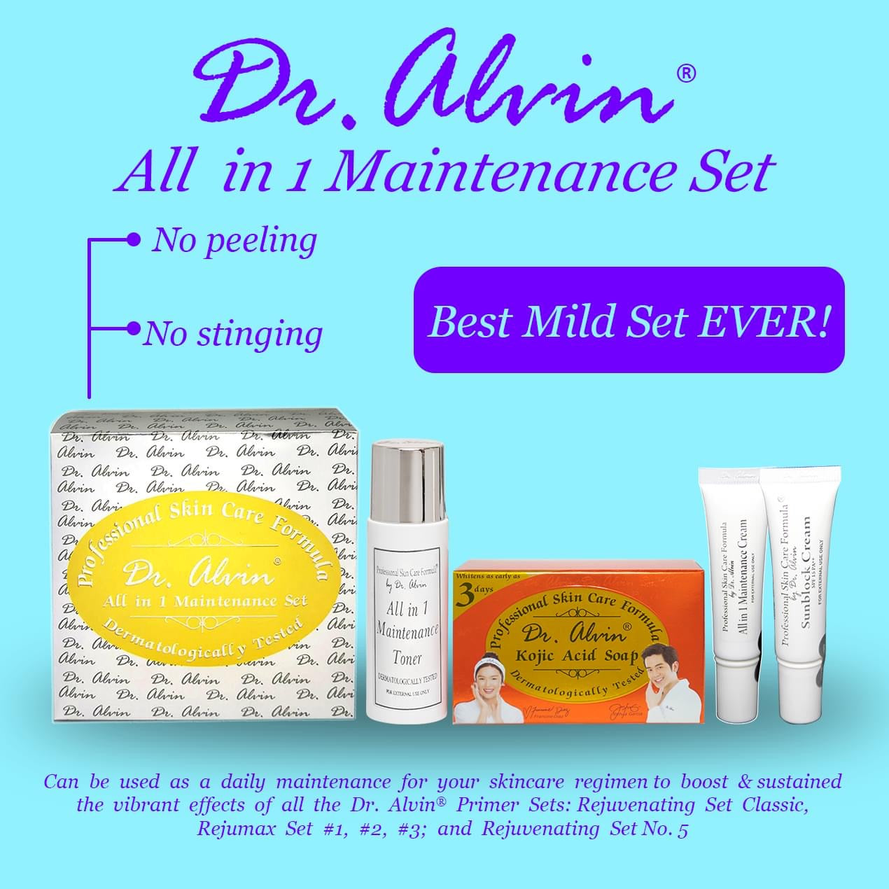 Dr alvin~ All in One maintenance set (new pack)