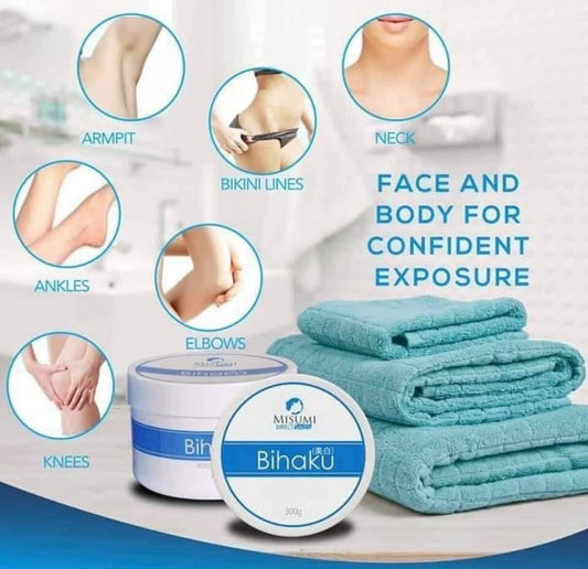 Misumi  Bihaku Wonder Bleach For face & Body Whitening With Glutathione 300g - Shop Essential Skin Care Products online | Natural Organic skin care products | ROSYSKIN ESSENTIALS LLC