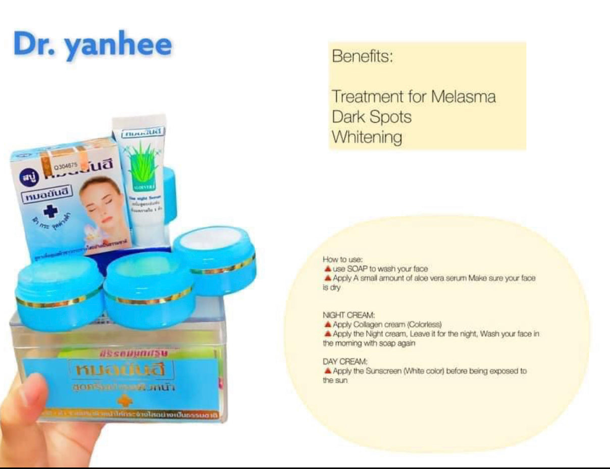Dr.Yanhee Whitening Cream Set Reduce Acne Dark Spot Freckles Result in 7 day - Shop Essential Skin Care Products online | Natural Organic skin care products | ROSYSKIN ESSENTIALS LLC