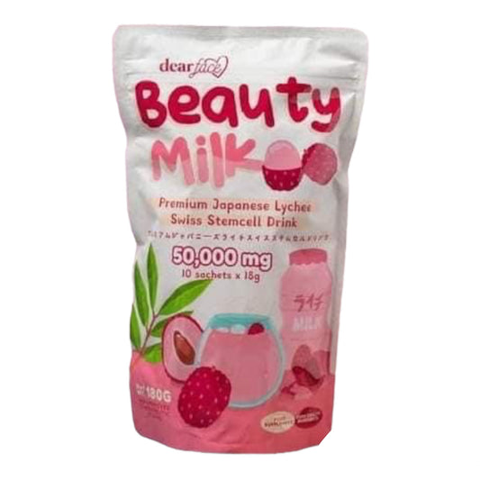 Dear face Beauty Milk Premium Japanese Lychee Swiss Stemcell Drink 50.000mg